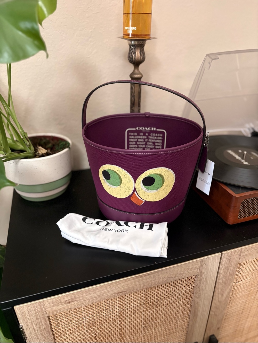 Coach “Trick or Treat” Collectors Owl Bucket Bag – NWT